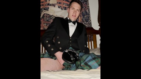 just a Scottish boy wearing his kilt ;)