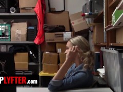 Video Shoplyfter - Skinny Blonde Cutie Emma Hix Gives Her Pussy To Security Officer To Get Out Of Trouble
