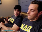 Preview 3 of "What Happens in the Frat, Stays in the Frat" College Buddies Get Off Together - NextDoorStudios