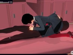 69 position with the teacher in the locker room - Screenshot 4 of 16 - Teacher