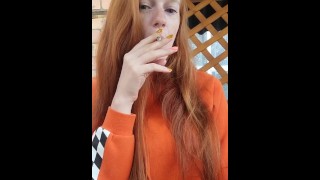 Redhead With Smoke