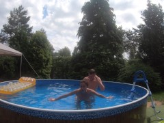 SUMMER TIME Soo a Hard Fuck in the POOL Part 2