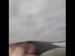 To lazy to take my cock out so I cum through my underwear 