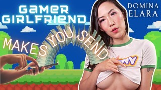 Gamer Girlfriend Locks Your Cock Up