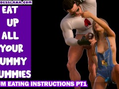 Cum Eating Instructions PT1 Everytime clip stops eat the precum and play again till you eat load