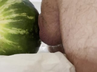 watermelon, mature, masturbate, old