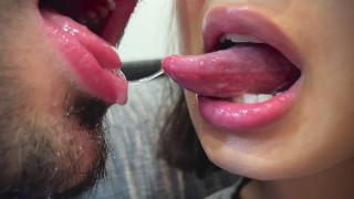 Kissing With A Sloppy Deep Tongue