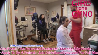 SFW BTS From Aria Nicole's The Perverted Podiatrist, Explanations and Celebrations, GirlsGoneGynoCom