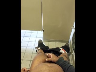 Jacking off at work