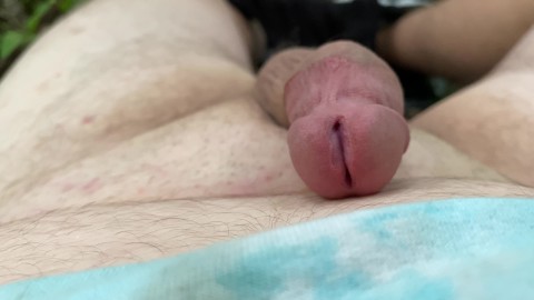 Masturbating Micro Penis on Nature Walk - JOI POV
