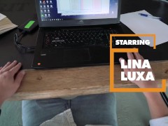 Video POV - The office newbie Lina Luxa is seduced by your look