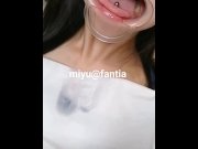 Preview 4 of Restraint and torture of big-breasted amateur　 Oral cavity saliva tongue teeth Fetish
