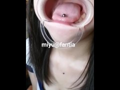 【サンプル】巨乳素人を拘束責め　口腔・唾液・舌・歯フェチ向け - Screenshot 1 of 16 - Spit