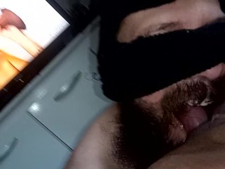 sucking pussy till he ejaculates in his mouth watching porn she is a bitch likes bitching💦