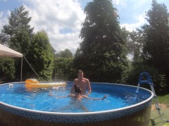 SUMMER TIME Soo a Hard Fuck in the POOL Part 3