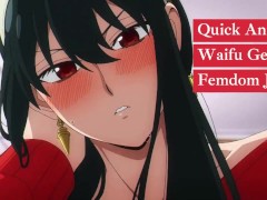 Quick Anime ASMR JOI: Trans stepmommy Gives You BDSM Gentle Femdom