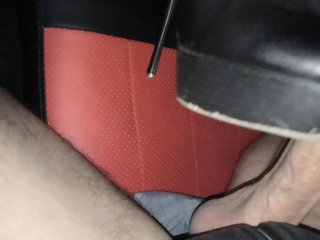 SlutFucks Dick with Legs and Gets_a Lot of Cum on Heels and_Pantyhoses
