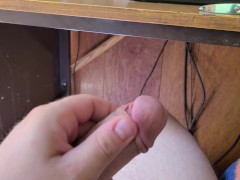 Guy with perfect cock cums for ex girlfriend on cam