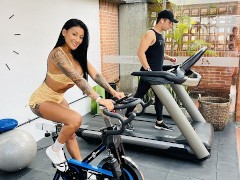 My new neighbor gives me his big load cum  - Mariana Martix