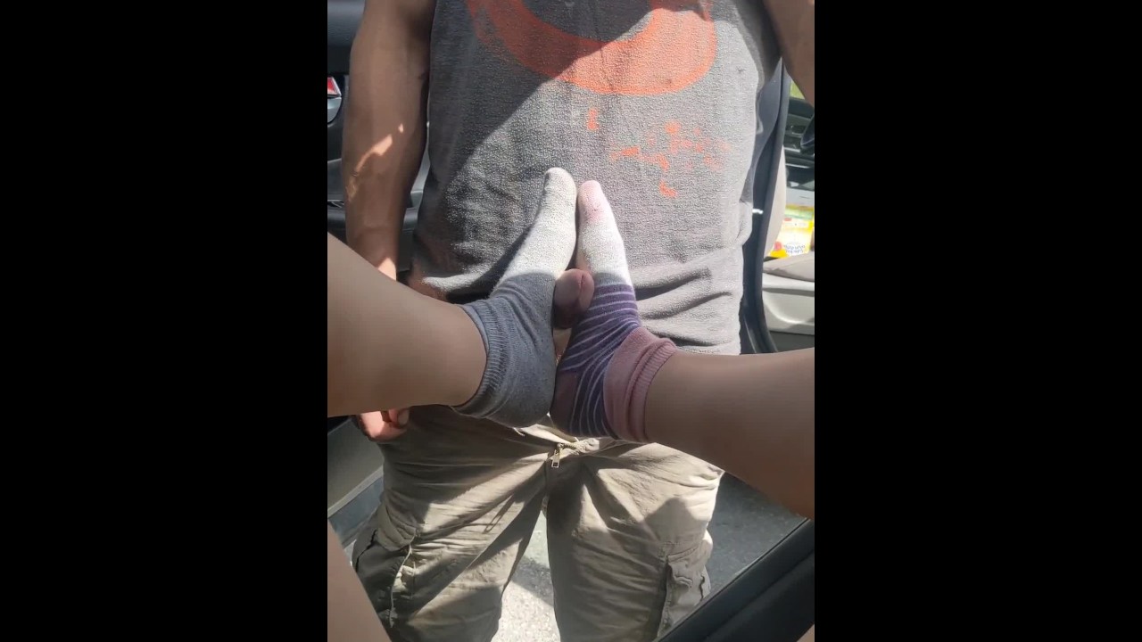 pixies little feet stroking His big cock - pixieservesHim & PixieservesMe