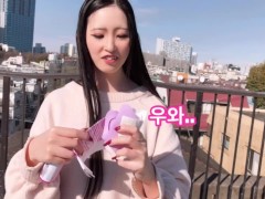 【한국어 자막】 오줌을 할 수 있어!?일본의 아름다운 오줌.바이브레이터,자위행위,자위, 4/16