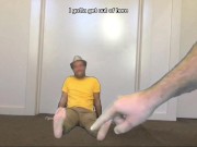 Preview 4 of GIANT TICKLE TORTURE - FOR A TINY MAN - MANLYFOOT - SHRINKING TICKLES WITH A MAGIC FEATHER 🏃‍♂️🪶