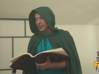 Fake Hostel - Cumshots & Dragons game with amazon and elf warriors and fun threesome action screenshot number 0