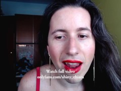 One girl one glass (of cum)