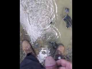 public, pissing, vertical video, outside