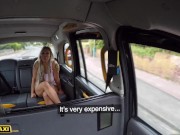 Preview 2 of Fake Taxi Blonde Euro Babe with Big Tits POV Blowjob in a Field