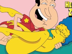 Simpsons Porn Marge gets fucked by Glenn Family Guy porn