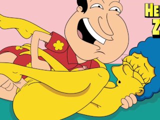 Simpsons Porn Marge gets fucked by Glenn Family Guy porn
