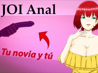 JOI Anal Hentai: Tu Novia Quiere Probar Su DildoDoble.