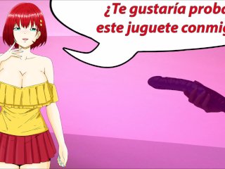 JOI Anal_hentai: tu novia quiere_probar su dildo doble.