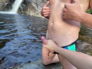 Preview 4 of Caught jerking off stranger at public swimming hole