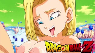 GOKU GETS A TITTY FUCK FROM ANDROID 18 DRAGON BALL