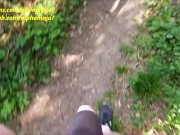 Preview 1 of Woodland Walk Turn Me On - Public Fuck Me Behind the Bush, Cum in My Mouth