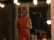 Preview 5 of STAR WARS PARODY - BEHIND THE SCENES DARTH TALON TWILEK COSPLAY BODY PAINTING Time-lapse
