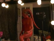 Preview 6 of STAR WARS PARODY - BEHIND THE SCENES DARTH TALON TWILEK COSPLAY BODY PAINTING Time-lapse