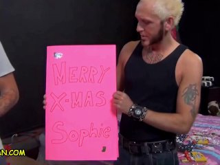 Fuck A Fan - Christmas Present for Vince from Sacramento_Sophie Dee, Nikki Sexx, Jennifer_White