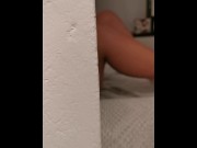 Preview 6 of Husband Caught Again Wife Watching Porn, Masturbating ,Play With Hey Dildo and Have a Nice Orgasm!