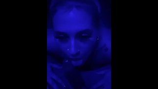 White girl sucks BBC