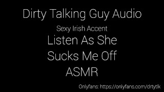 ASMR - Ouça como ela chupa meu pau