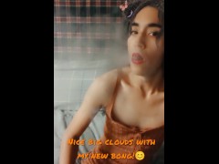 Petite Latina Smoke & Blows Clouds - 2