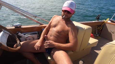 smokin on my boat