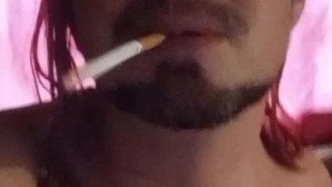 PAPA BEAR 🐻.. SMOKING 🚬 AN STROKING MY COCK TILL MOMMY MILF WIFE GETS HOME AN STROKES IT FOR PAPA 