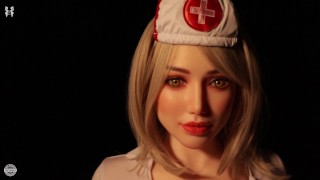 Krankenschwester-Muschi Mit Sperma Gefüllt