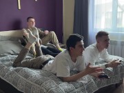 Preview 1 of Together with my stepfather, I fuck my console-playing friends
