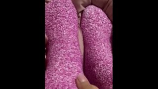 Feet showcase with hot stockings