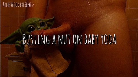 BUSTING A NUT ON BABY YODA